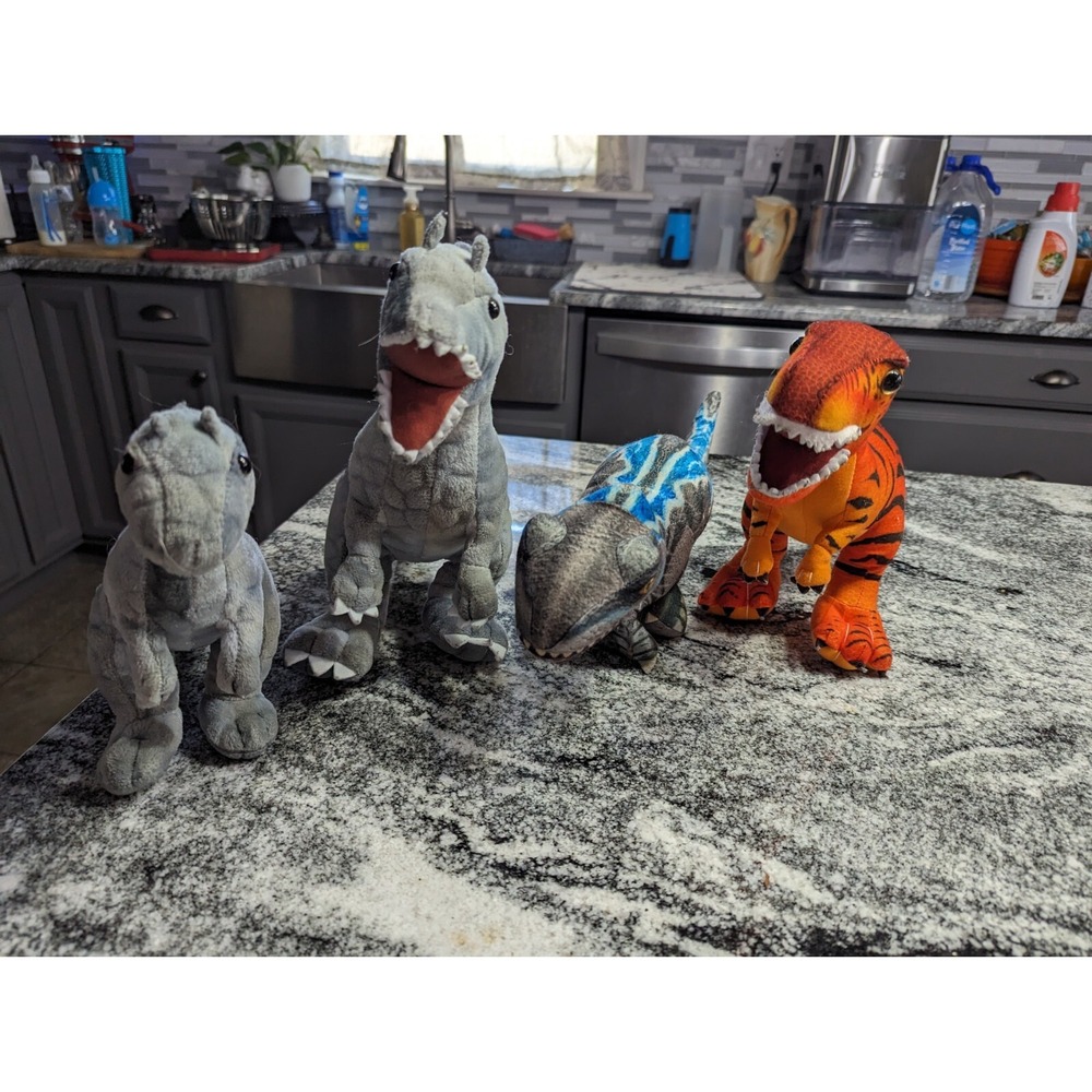 Jurassic World Plush Soft Toy Bundle Jurassic Park  Lot x 4 Stuffed Dinosaurs